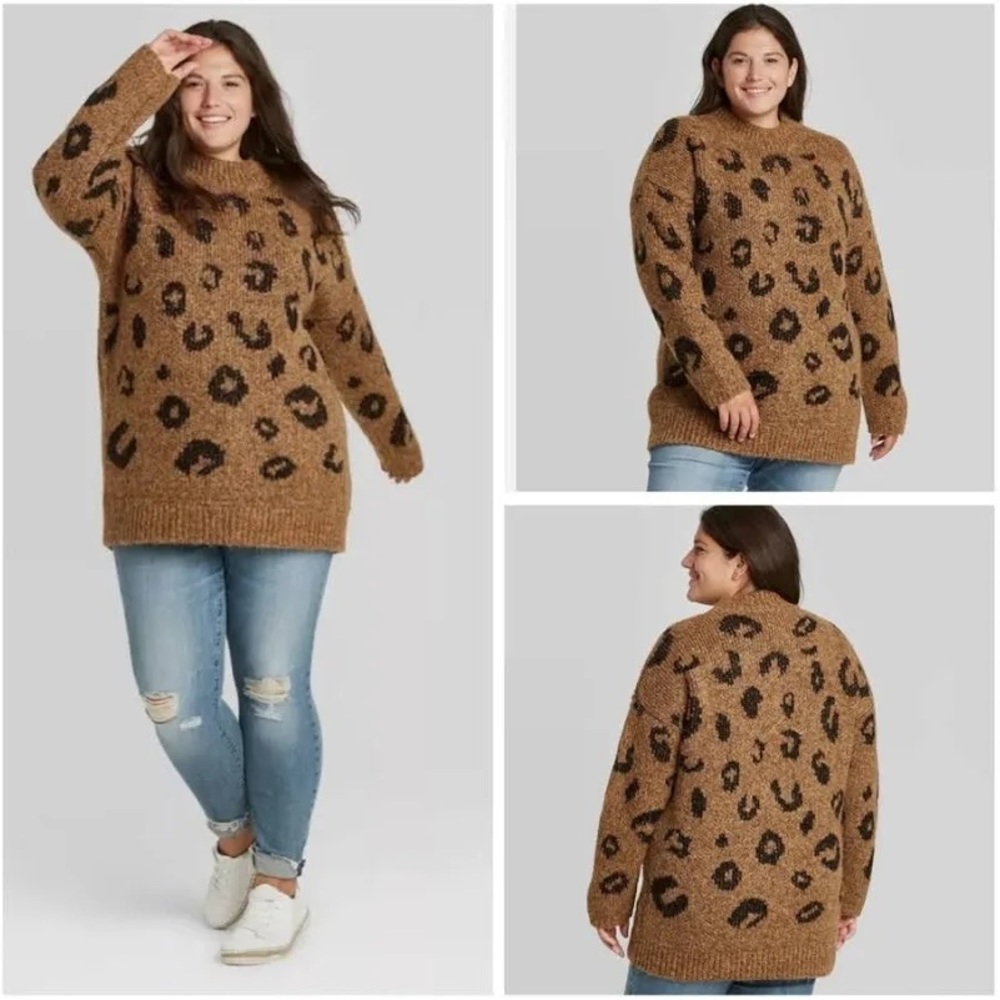 Universal Thread Chunky Oversized Leopard Print S… - image 7